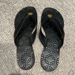 Tory Burch Black Flip Flops